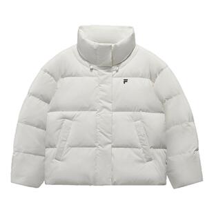 FILA FUSION斐乐潮牌羽绒服女2025冬季新款休闲宽松保暖立领外套