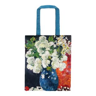 弘娜艺术家油画花束系列白领文艺单肩帆布包电脑包小众环保袋hh