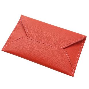 纳意大容量真皮名片盒定制卡包信封证件包超薄小巧名片包商务礼品