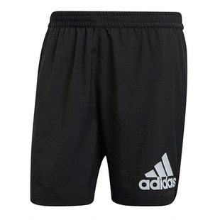 Adidas阿迪达斯男子2024夏季梭织速干跑步训练透气五分短裤H59883