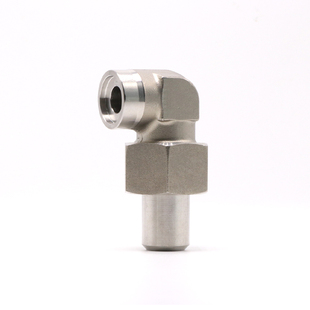 304不锈钢焊接式直角管接头 JB/T971-1977高压液压对焊弯头活接头