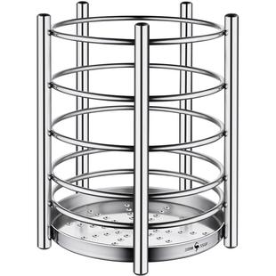 三四钢® 筷子筒304不锈钢家用厨房置物架筷子笼筒筷子收纳盒