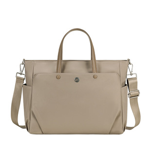 2025新款多分隔层男女士手提公文包高级感16寸笔记本电脑袋通勤托特a4文件包斜挎大容量工作一包三用