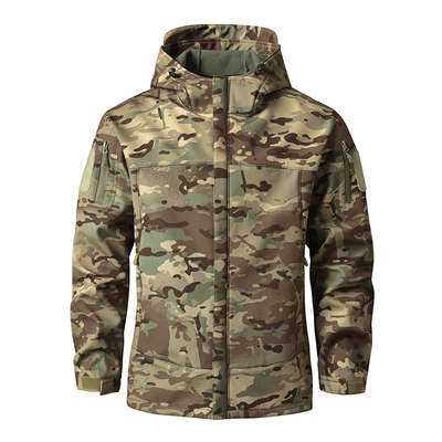 加绒加厚软壳冲锋衣套装