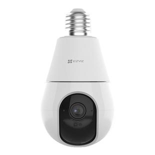 萤石C8b灯座版4G云台摄像机免流量卡全景室内外免布线300万萤石云