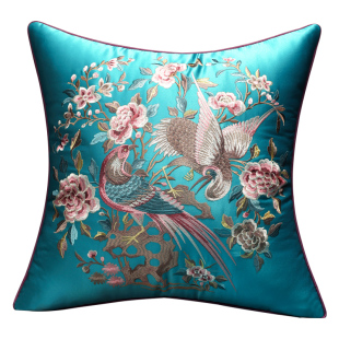 新中式沙发垫红木家具坐垫带靠背实木罗汉床乳胶垫子座垫套罩定制