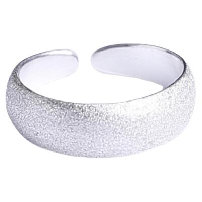 呈于999足银光面戒指脚趾环