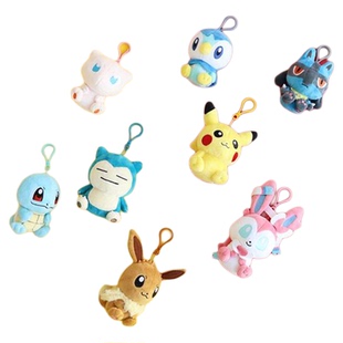 韩国正品代购宝可梦皮卡丘杰尼龟毛绒玩偶挂件钥匙扣包挂周边