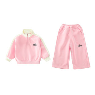 女童春装超洋气运动套装女孩韩版巨好看休闲卫衣两件套女宝宝衣服