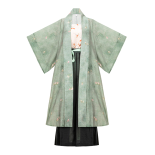 【观止织造|松涧】宋制汉服长干寺背心吊带绿色天丝人棉日常春夏
