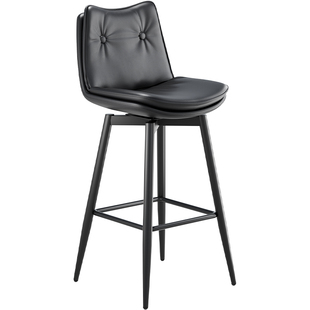 吧台椅可旋转高脚凳子家用岛台椅子商用酒吧收银台前台靠背吧凳子