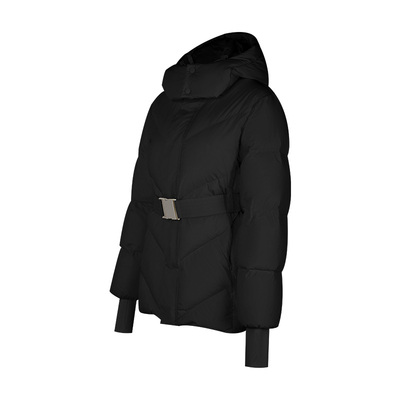 ARIALEISURE 运动羽绒服中长款90%白鸭绒冬季收腰保暖外套加厚