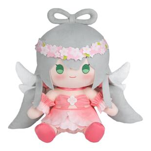 【现货】猫噜噜Vsinger洛天依花依奇缘50cm坐姿毛绒玩偶 娃娃玩具