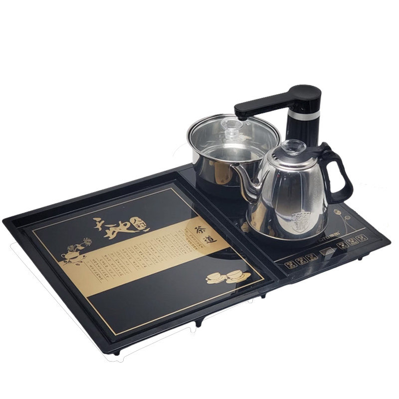 康图电热烧水壶电茶炉全自动煮茶器镶嵌型智能茶盘套装茶台新款