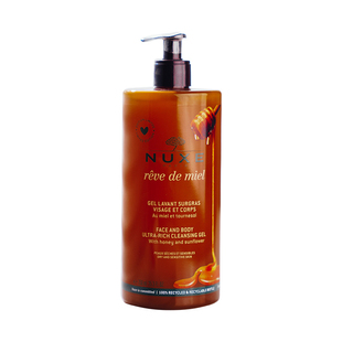 加量装!法国Nuxe欧树蜂蜜洁面凝胶750ml啫喱温和舒缓保湿洗面奶