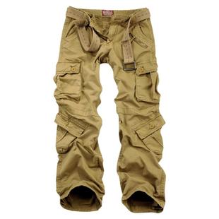美式重磅工装裤男长裤宽松直筒复古休闲多口袋有大码潮户外cargo