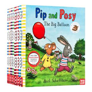 【赠送音频】皮普和波西绘本 Pip and Posy 8本套装 小小聪明豆系列英文原版绘本  幽默小故事 启蒙图画书Alex Scheffler