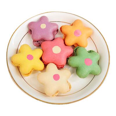 马卡龙花花半成品烘培蛋糕装饰