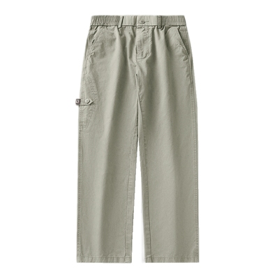 美式直筒裤工装裤潮牌纯棉裤子