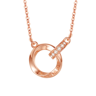 莫比乌斯环情侣款项链一对女生定情信物生日520情人节礼物送女友