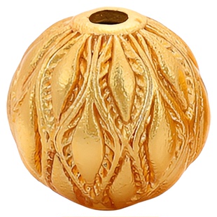 高保色手串隔珠沙金配件手工diy水晶手链串珠镂空球散珠配饰材料