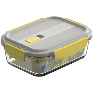 安买灵动扣玻璃饭盒保鲜盒微波炉专用加热便当盒分隔型防水保温袋