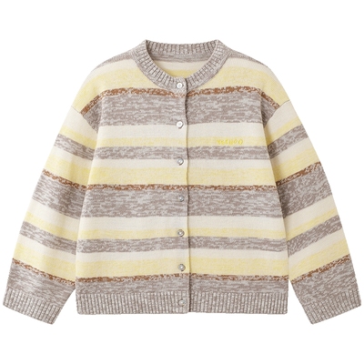 英氏毛衣女童长袖开衫秋冬季