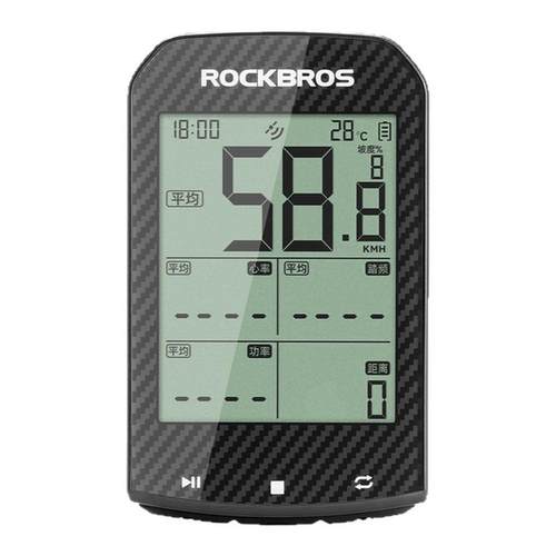 洛克兄弟GPS码表智能无线山地公路车骑行踏频自行车测速度里程表