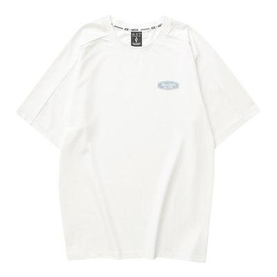 斯凯奇运动圆领针织短袖T恤衫