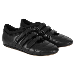 asa同款韩国小众品牌deinet2025新品皮质单鞋时尚芭蕾鞋女休闲鞋