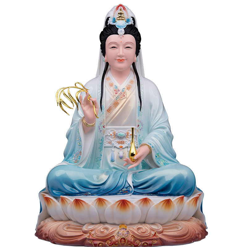12/16/19寸观世音娘娘妙善坐摆件