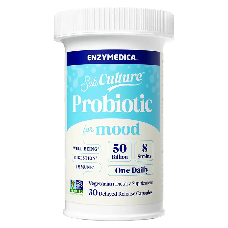 Enzymedica脑肠轴情绪益生菌后生元情绪舒缓益生菌美国进口开心菌