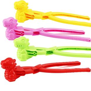 雪球夹雪地玩雪玩具大鸭子儿童打雪仗恐龙加厚模具工具夹雪球神器