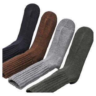 纯全羊毛袜子男特巨超厚加厚加绒保暖东北抗寒冬天季宽松口中老年