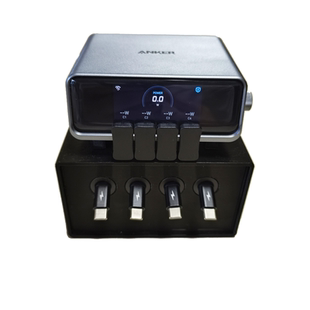 100W单拉伸缩快充线套装组合适用安克250W桌面充电站仓多口anker140W充电器底座支架套件收纳盒配件桌搭盒子