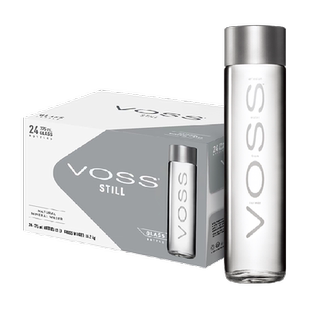 VOSS芙丝挪威进口饮用天然泉水 深层自流(玻璃瓶)整箱