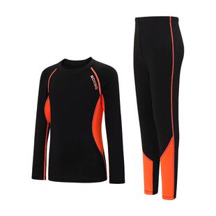 回力儿童紧身衣训练服秋冬运动篮球打底服足球速干衣男孩健身套装