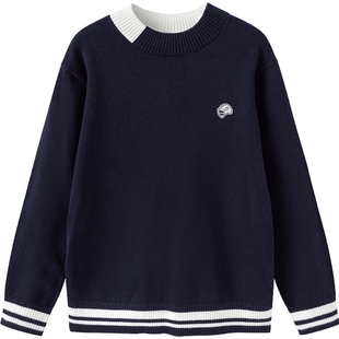 巴拉巴拉男童毛衣中大童宝宝针织衫秋冬季装新款童装儿童加厚打底