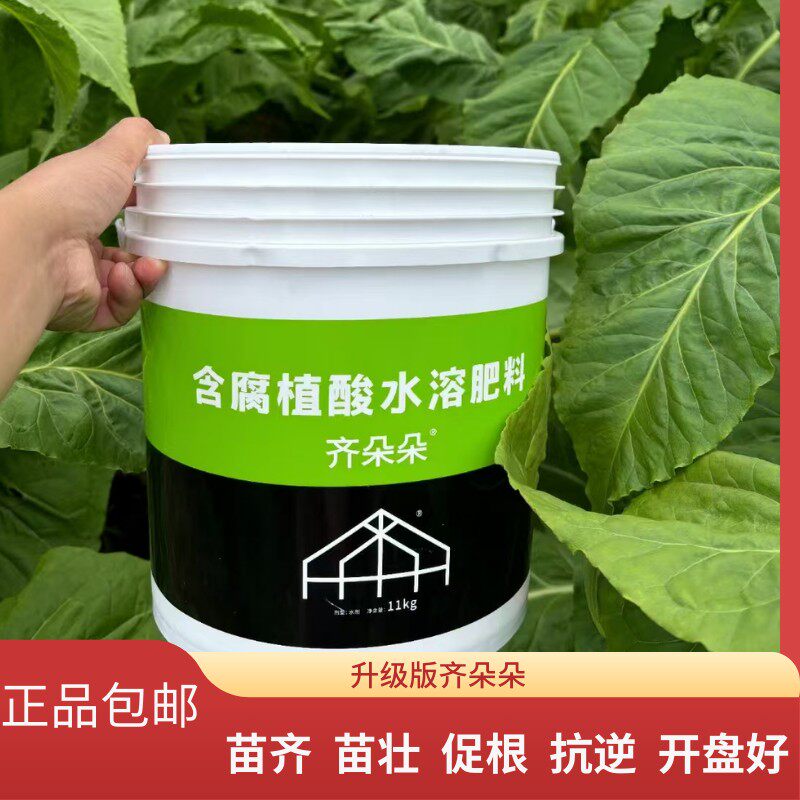 腐植酸水溶肥11公斤桶装烤烟马铃薯通用正品保证水溶肥料