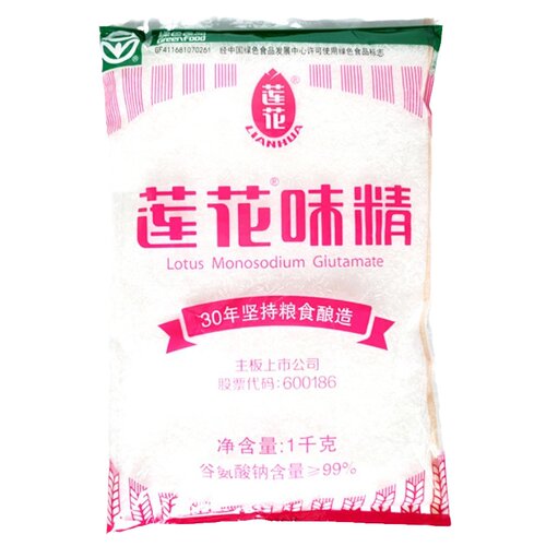 莲花味精1000g纯味精大袋家用食堂餐饮代替鸡精1千克包邮量大优惠