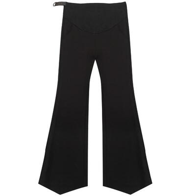 loveloc孕妇裤阔腿裤喇叭裤遮肉