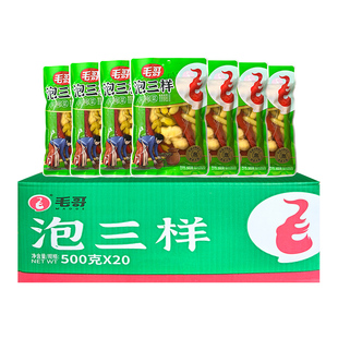 毛哥泡三样酱腌菜500g四川辣椒小米辣泡椒猪肝鸡杂米线食材配菜