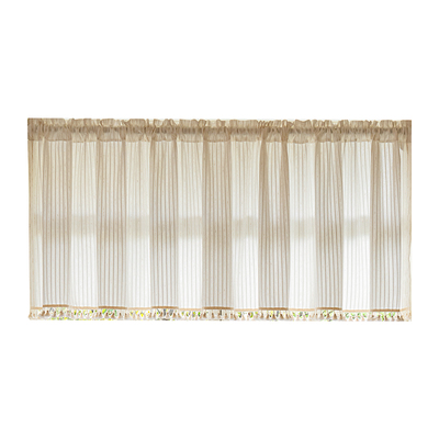 卧室透光不透人法式复古纱帘