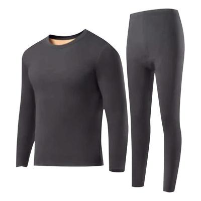 保暖内衣加绒加厚羊羔绒男士套装