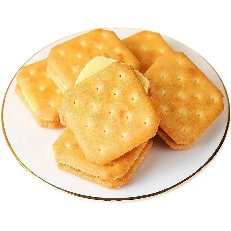 芝士夹心饼干独立装咸香酥脆酥性饼干一整箱办公解馋点心小零食