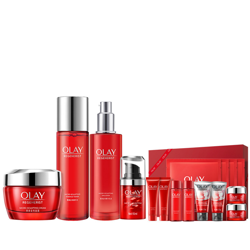 【38加购】OLAY玉兰油官方旗舰店大红瓶水乳护肤套装抗老补水
