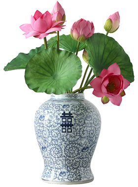 优雅宁静仿真花荷花仿真植物莲蓬
