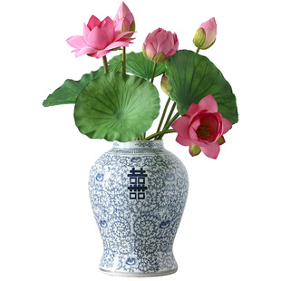 清汤卧果假荷花仿真花大号莲蓬中国风荷叶供佛假花仿真植物道具