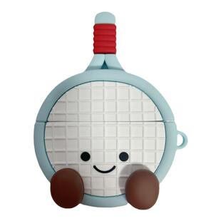 可旋转羽毛球拍Freeclip2保护壳适用华为耳机freebuds6i硅胶壳网球拍耳机套苹果Airpodspro2保护壳个性情侣7i