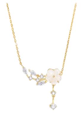 gracegirl山茶花项链女高级感